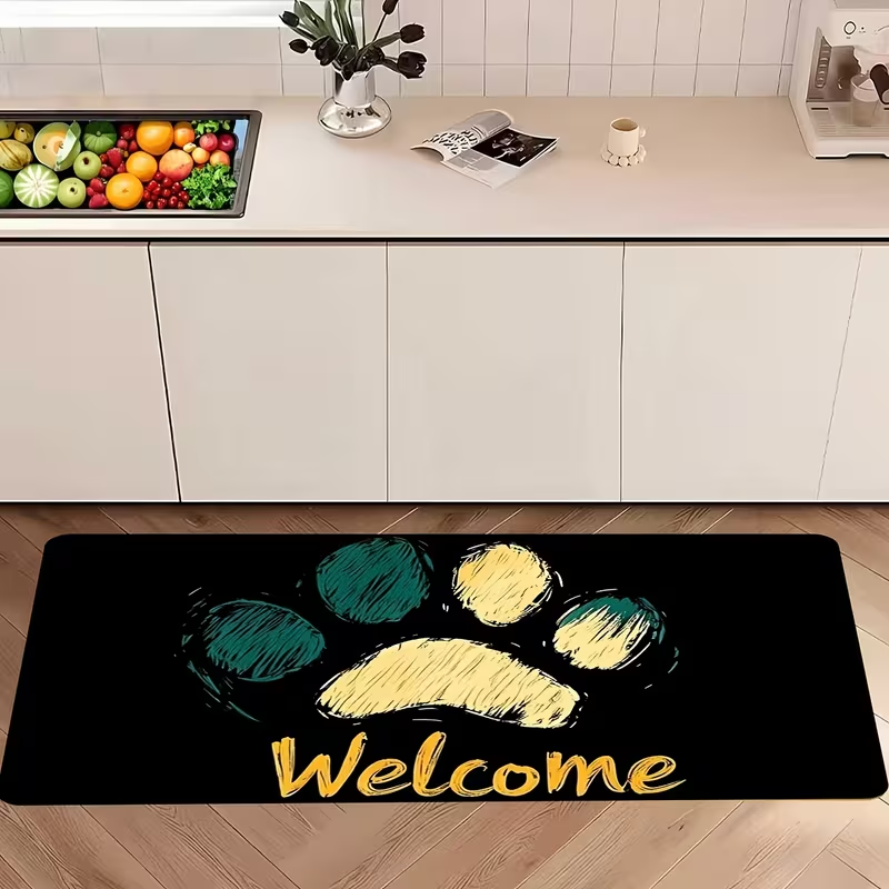Cute Color Paw Print Welcome L - đánh giá và giá Hall Commercial Printing
