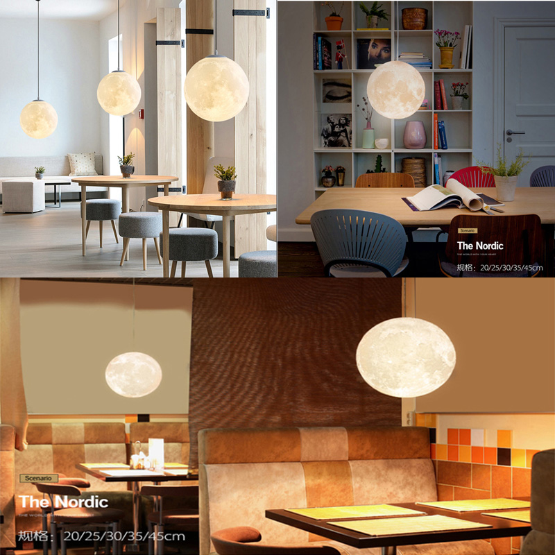 Creative 3D printed moon chand - đánh giá và giá Hall Commercial Printing