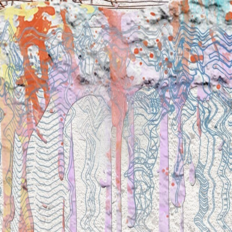 Modern watercolor city silhoue - đánh giá và giá Commercial Wallpaper Printing