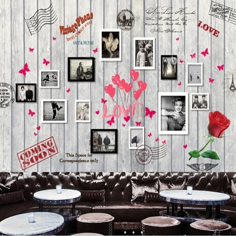 European and American wood gra - đánh giá và giá Commercial Wallpaper Printing